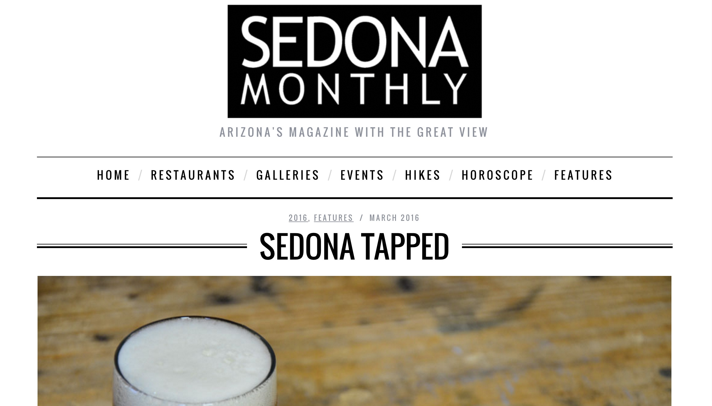 THAT Brewery Featured In Sedona Monthly